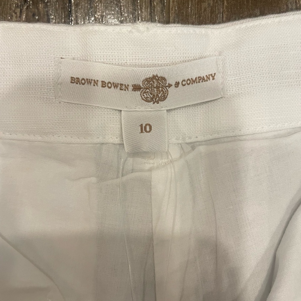 NWT Girls scalloped shorts by Bowen Brown‎ & Co Size 10 - Picture 2 of 3